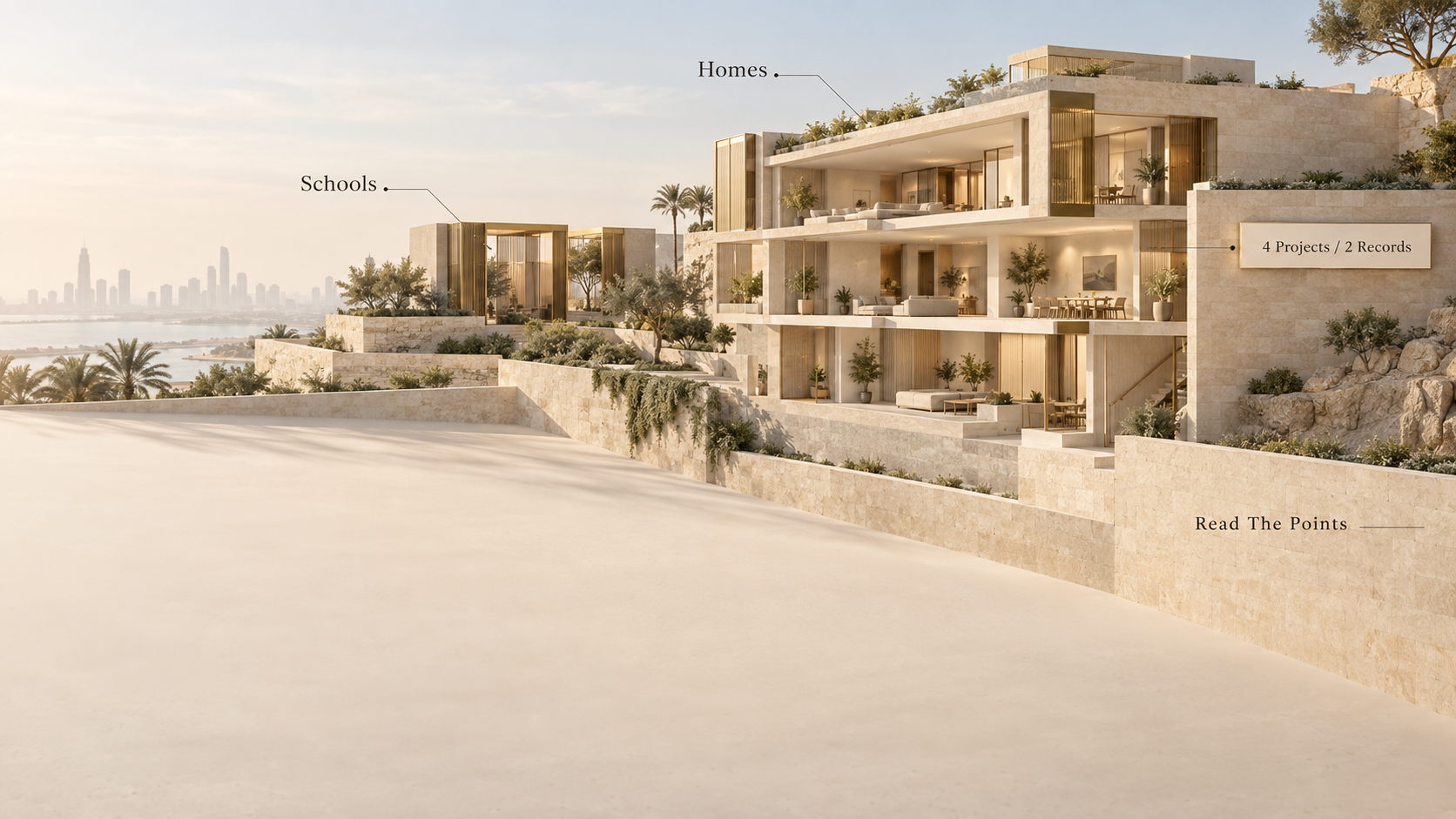 Dubai Hills school-record distance map: 4 apartment projects (2026)