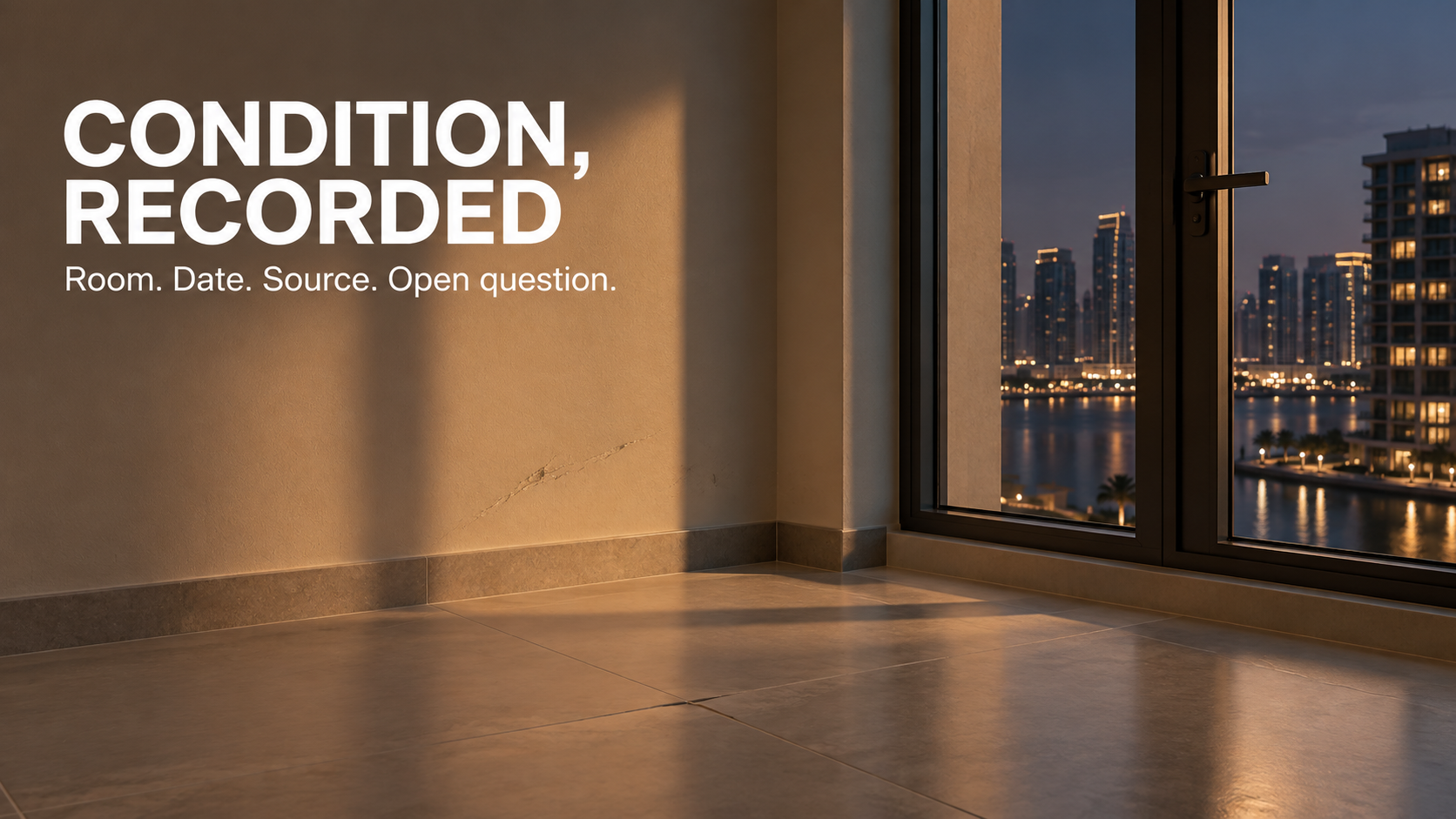 Dubai move-in inspection record: evidence by defect type