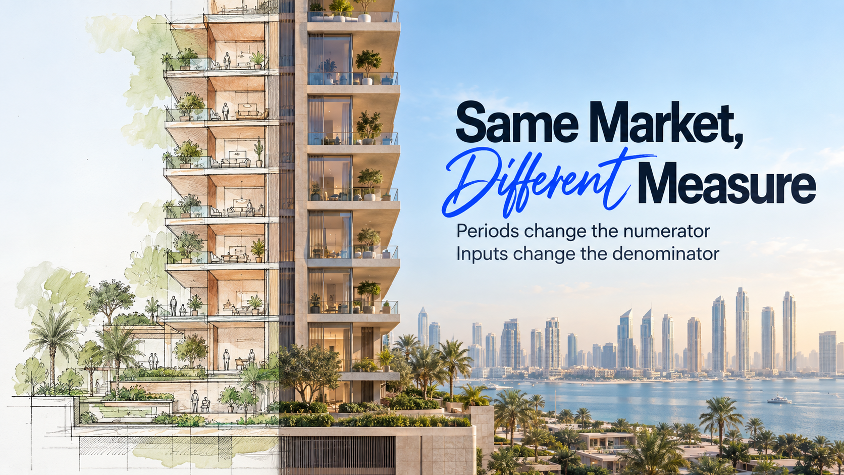 Dubai rental-yield sources: periods, inputs and limits (2026)