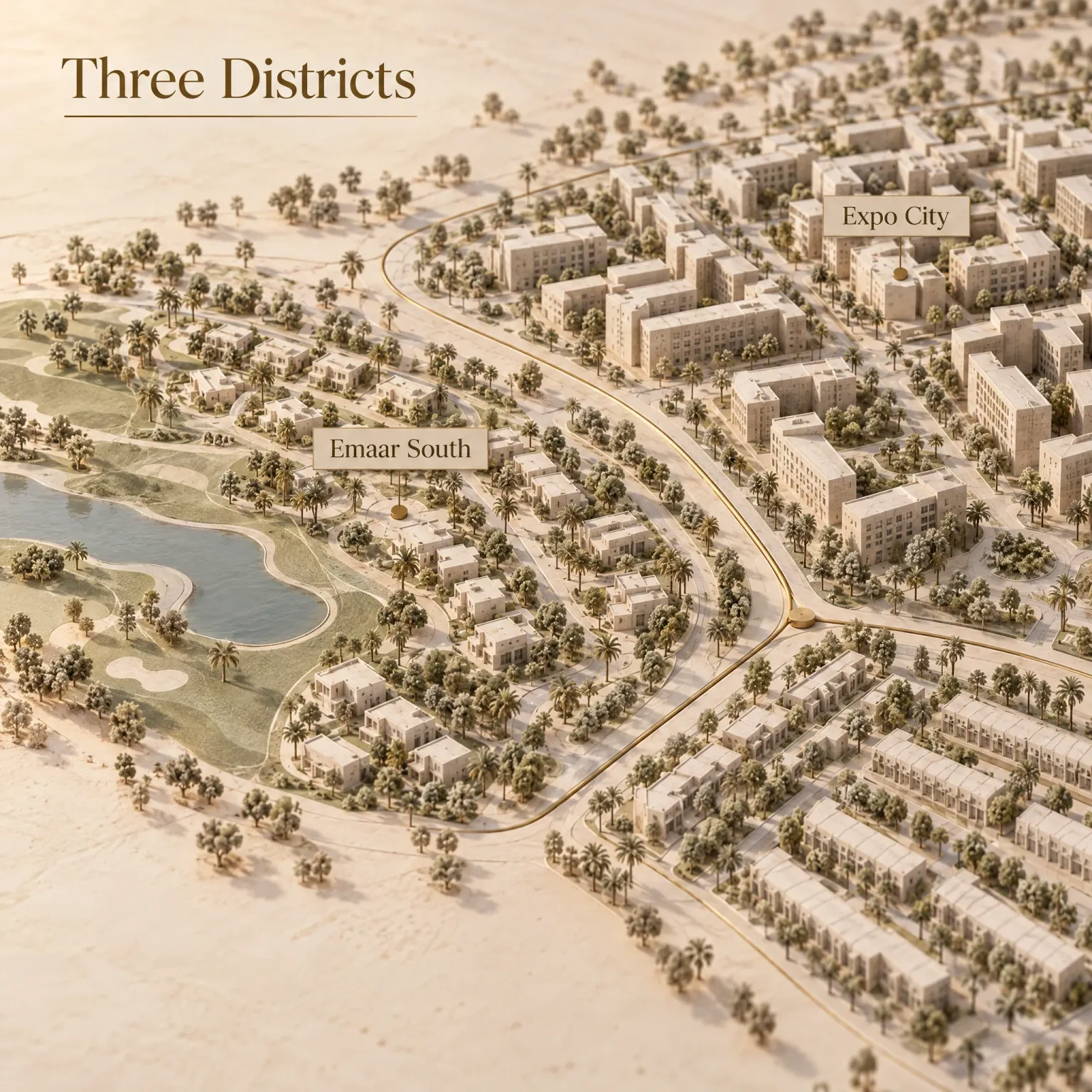 Dubai South residential districts: housing type, access and daily fit