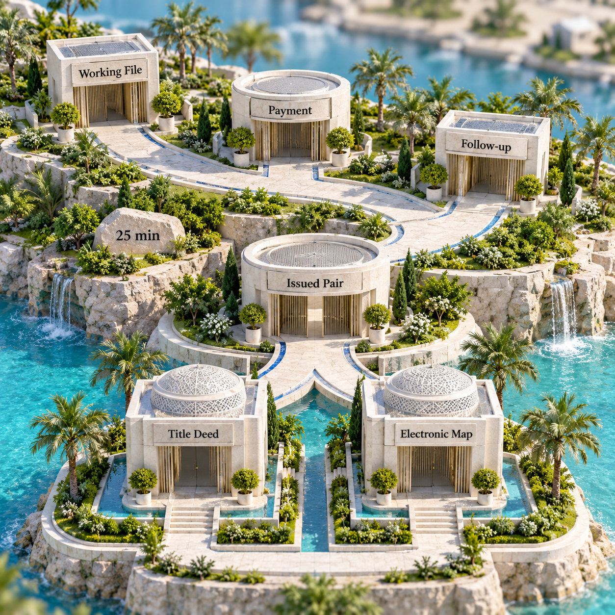 Four evidence levels in a Dubai property sale registration file
