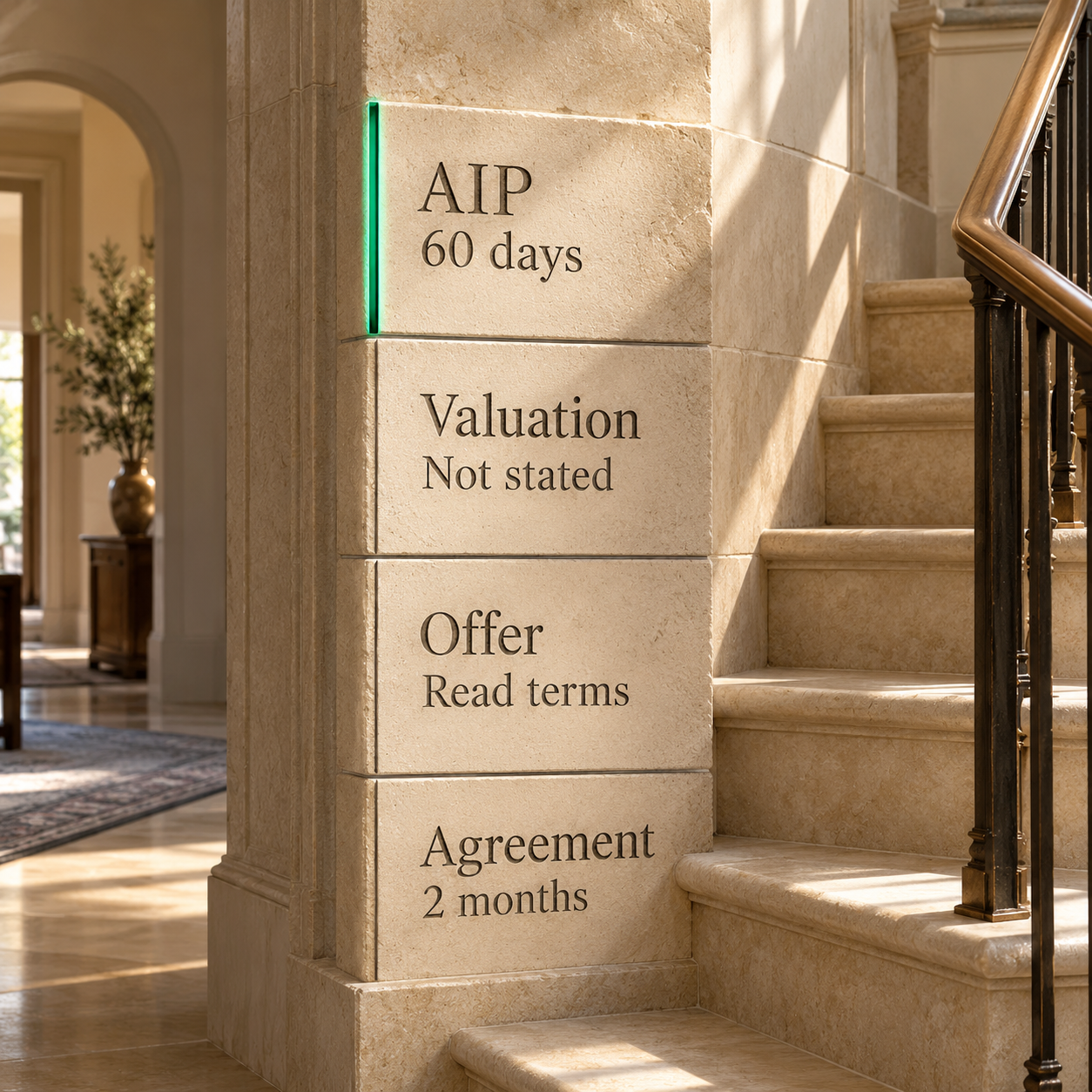 Four Dubai mortgage records with their separately sourced periods