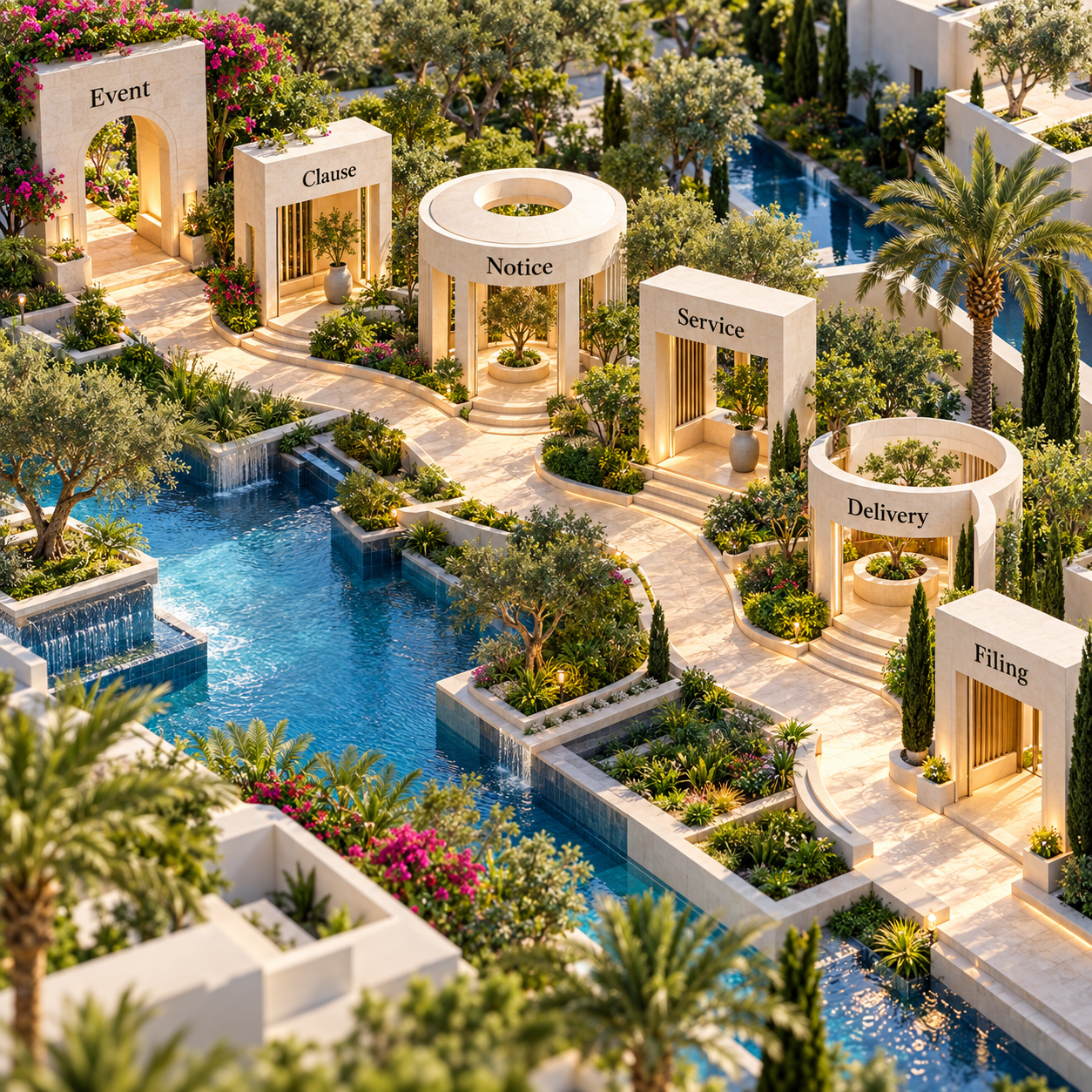 Six-record Dubai rental-dispute notice chronology