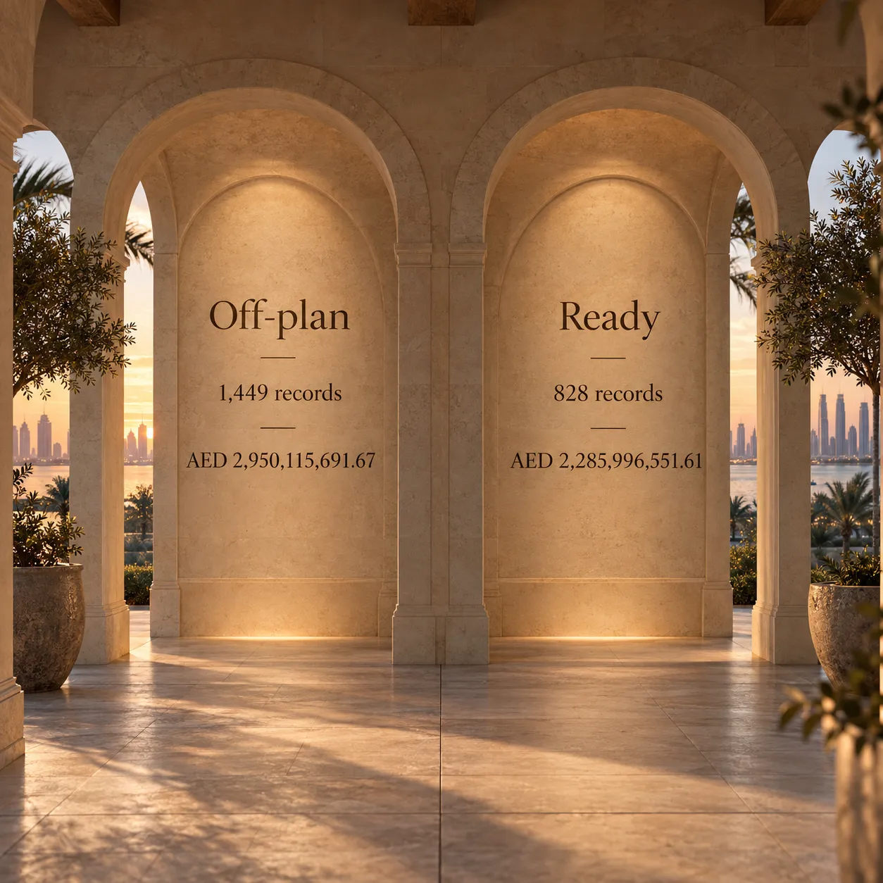 Off-plan and ready residential sale records and values in the DLD week of 13 to 19 September 2026
