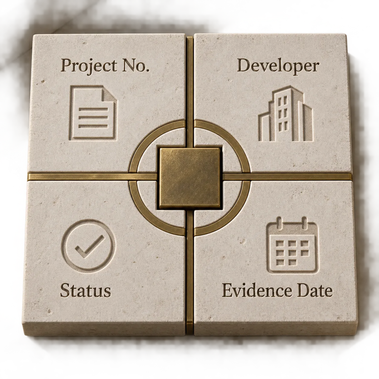 Identity matching checklist for a Dubai South project