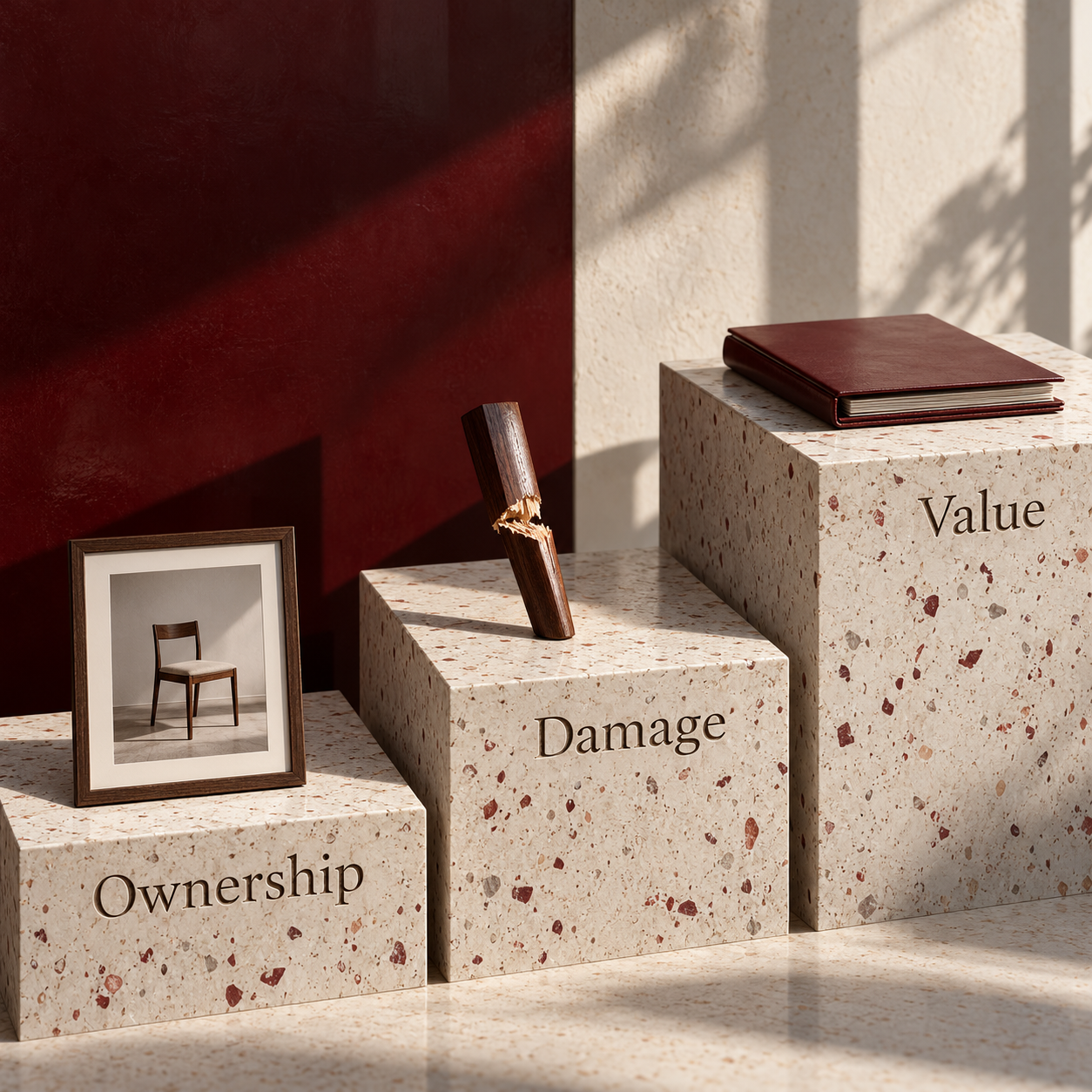 Ownership, damage and value shown as separate kinds of claim evidence