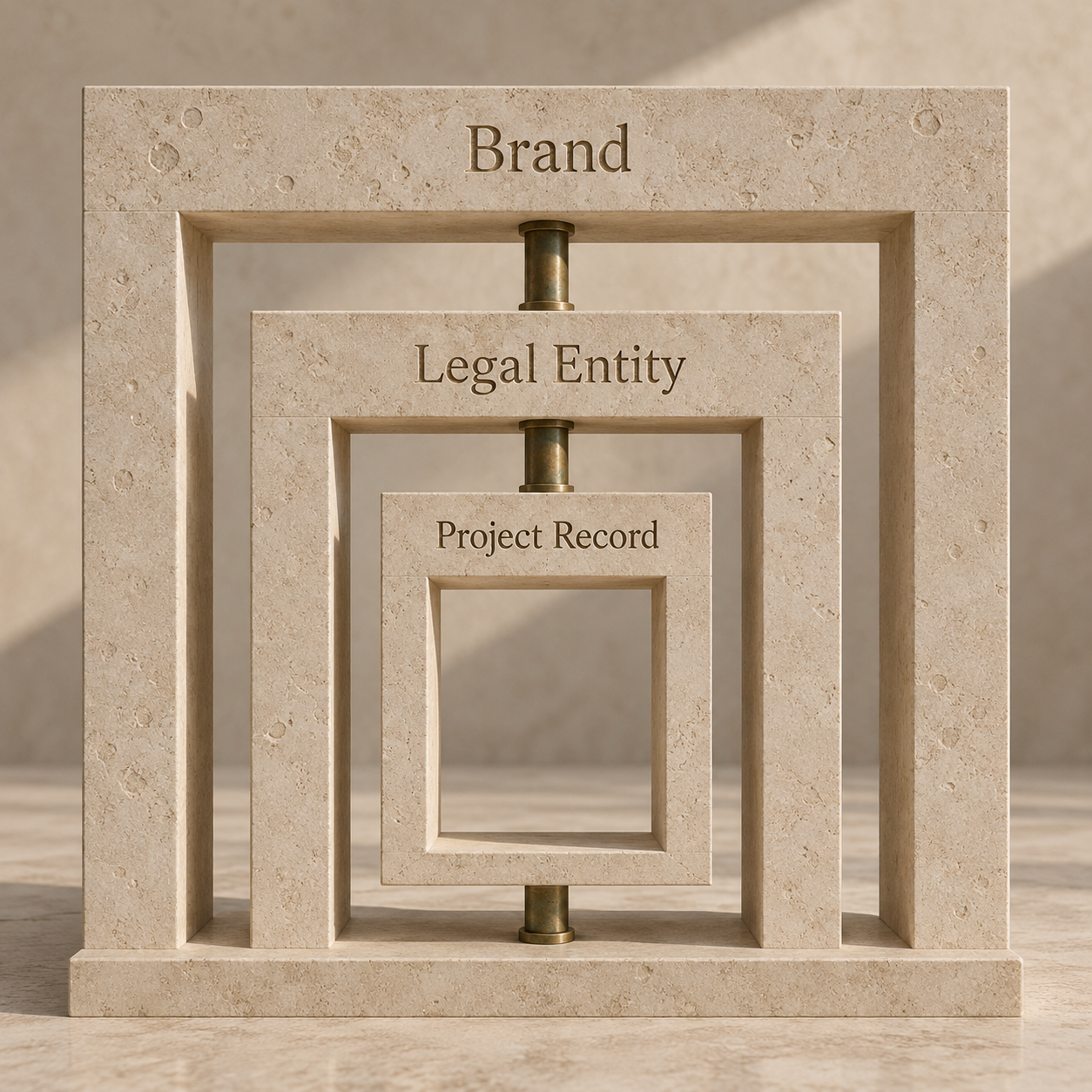 Three official-record layers for checking a developer brand